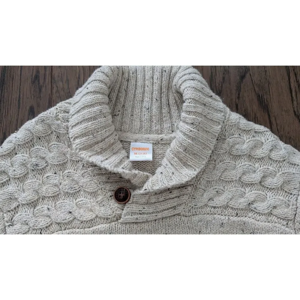 Gymboree Oat Cowl Neck Fisherman Pullover Sweater